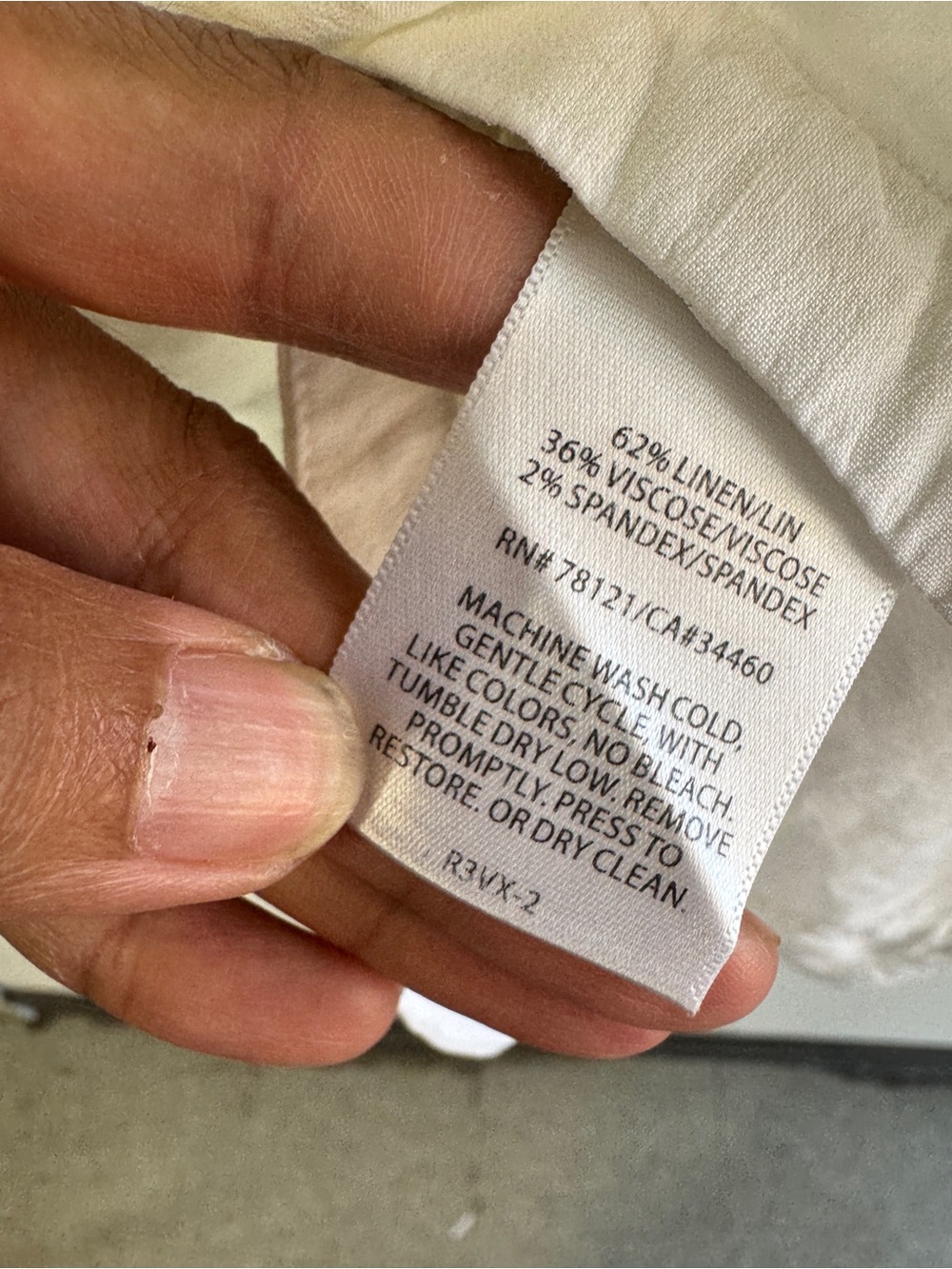 Eileen Fisher Linen Blend White Button Front Blouse Medium Quiet Luxury - Picture 12 of 14